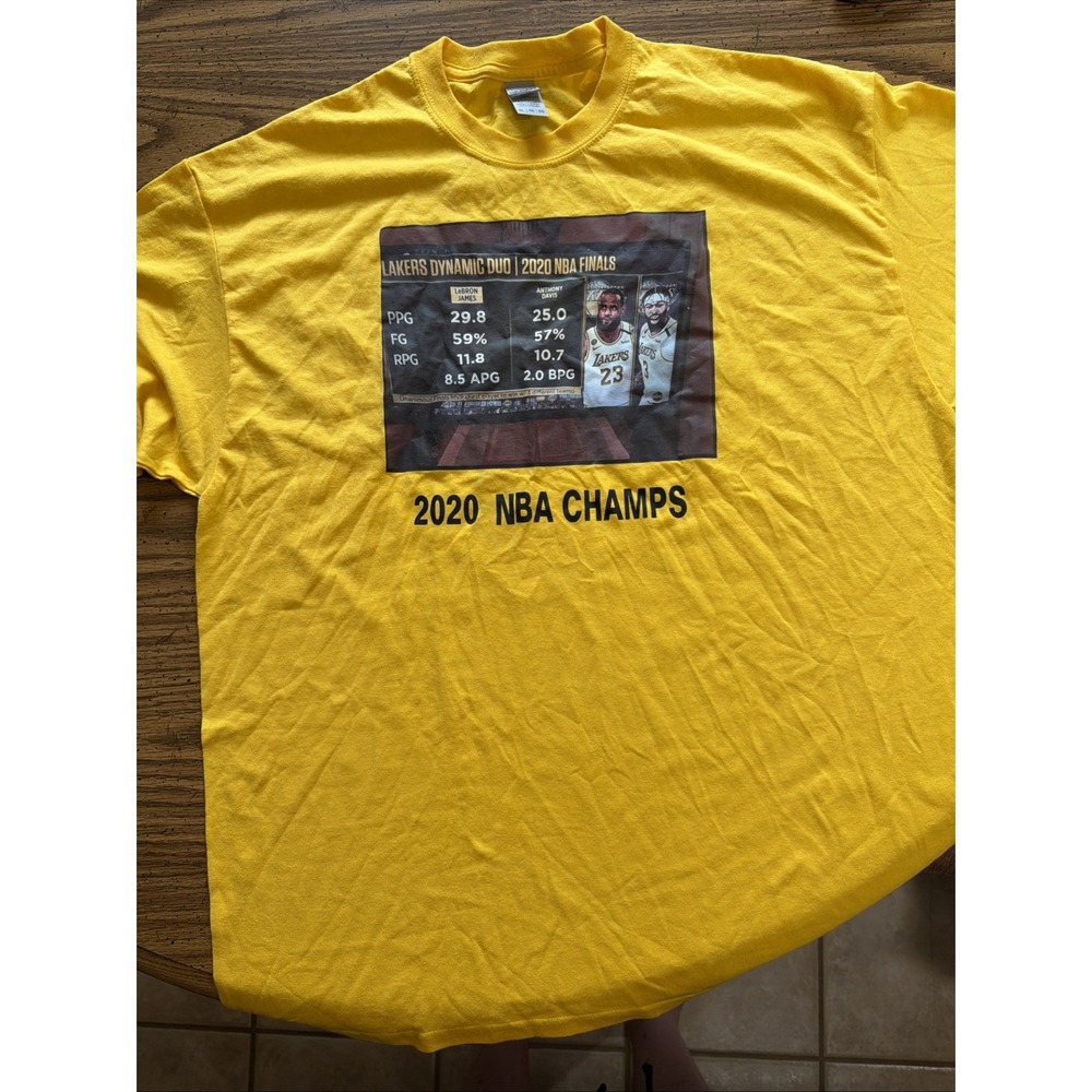 T Shirt Lakers LeBron Davis 2020 NBA Champs XL(A)